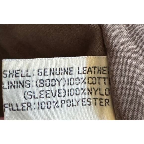 New Zealand Mens XL Leather Bomber Cooper Collections X Large Flaws Tan READ - Picture 7 of 10